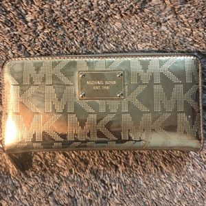 Michael Kors gold wallet
